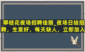 河源夜场招聘